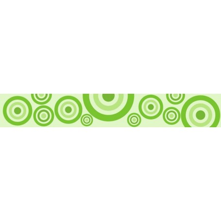 LISTELO RITA VERDE 6X39.5 CM