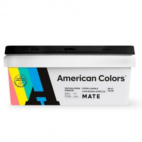 LATEX AMERICAN COLORS GRIS PLATA