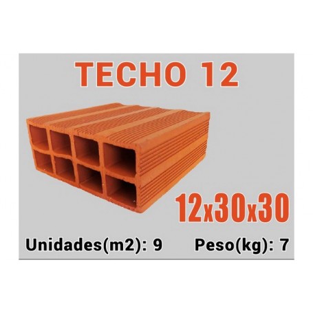 LADRILLO TECHO 12 X 30 X 25