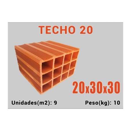 LADRILLO TECHO 20 X 30 X 30