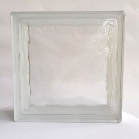 BLOCK VIDRIO OLAS OCEANICO 24X24X8