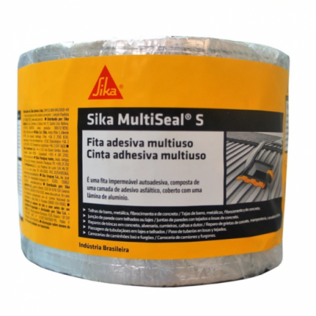 SIKA MULTISEAL S ALUMINIO 10 MM X 10 MT (CINTA BITUMINOSA SELLADO UNIONES)