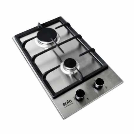 COCINA ENCIMERA ACERO INOXODABLE A GAS 30CM SCOLLECTION SOLCO062