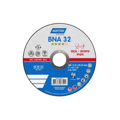 DISCO ABRASIVO CON METAL BNA32 7X1/8 (37682)