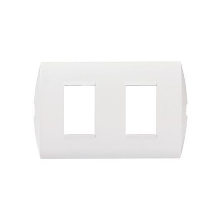 Placa 2 Módulos C/soporte Modus Style Blanco
