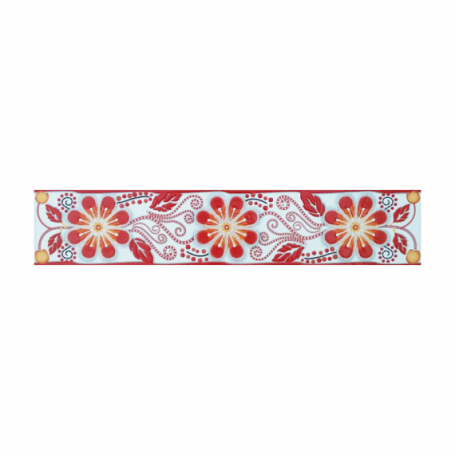 LISTELO ANABEL ROJO 40 X 7.5 LISCERL11 BAÑO