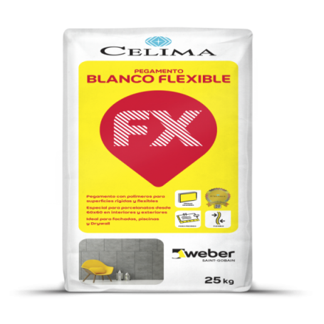 PEGAMENTO FLEXIBLE FX BLANCO 25 KG