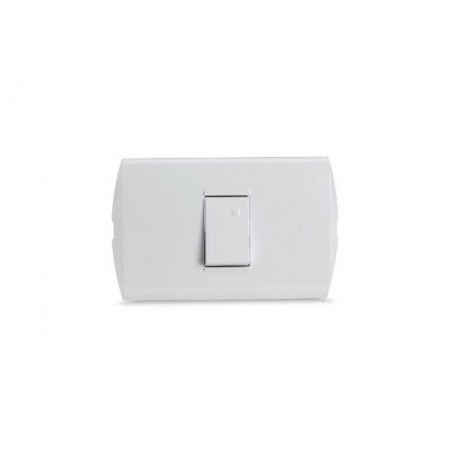 Interruptor simple 10A 250V Modus Style Blanco