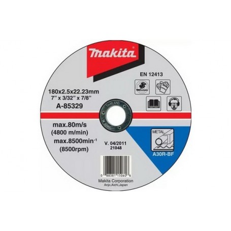 DISCO ABRASIVO 7 CON METAL 2.5MM A-85329