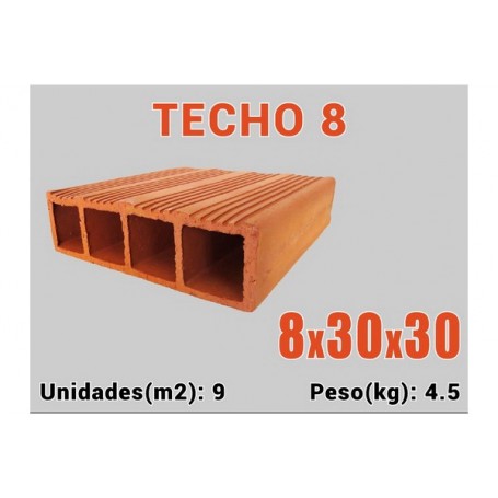 LADRILLO TECHO 08 X 30 X 30