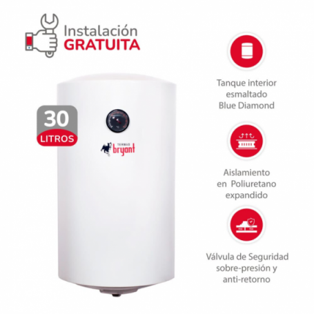 TERMA ELECTRICA BRYAN WIDE 30LT