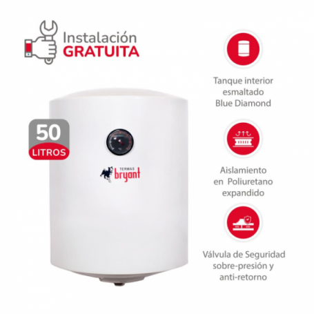 TERMA ELECTRICA BRYAN WIDE 50LT