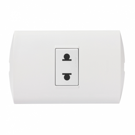 Tomacorriente Simple Universal 16A 250V Modus Style Blanco
