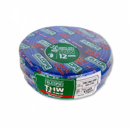 CABLE THW 12 AWG AZUL