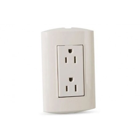 Tomacorriente Americana Doble 15A 250V Modus Style Marfil
