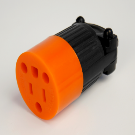 CONECTOR 2P+T 20A ABS NARANJA A-108