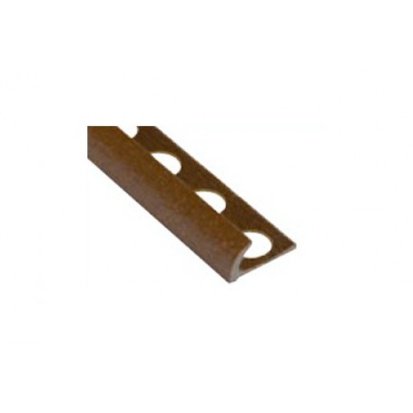 PERFIL DE ALUMINIO MARRON 9.5MM X2MT