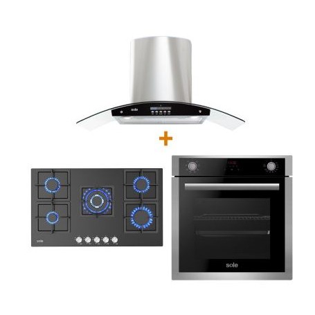 COMBO SOLE 3131COMBO0477(COCINASOLCO041+CAMPANATURE63CO + HORNO SOLHO012)