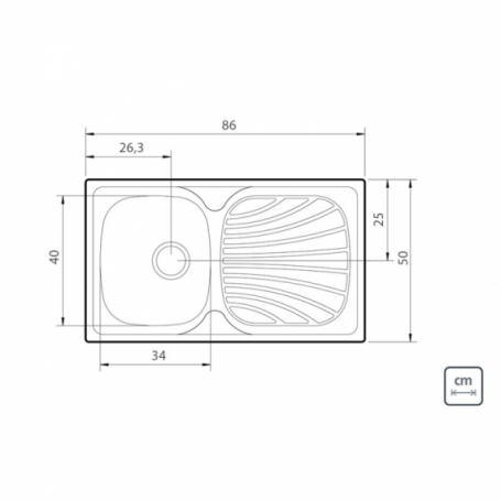 LAVAD A/ I EMPOTRAR REVERSIBLE( 93845/605) 86X50 (D)