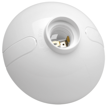 Wall Socket 250v  E27 Oval Blanco